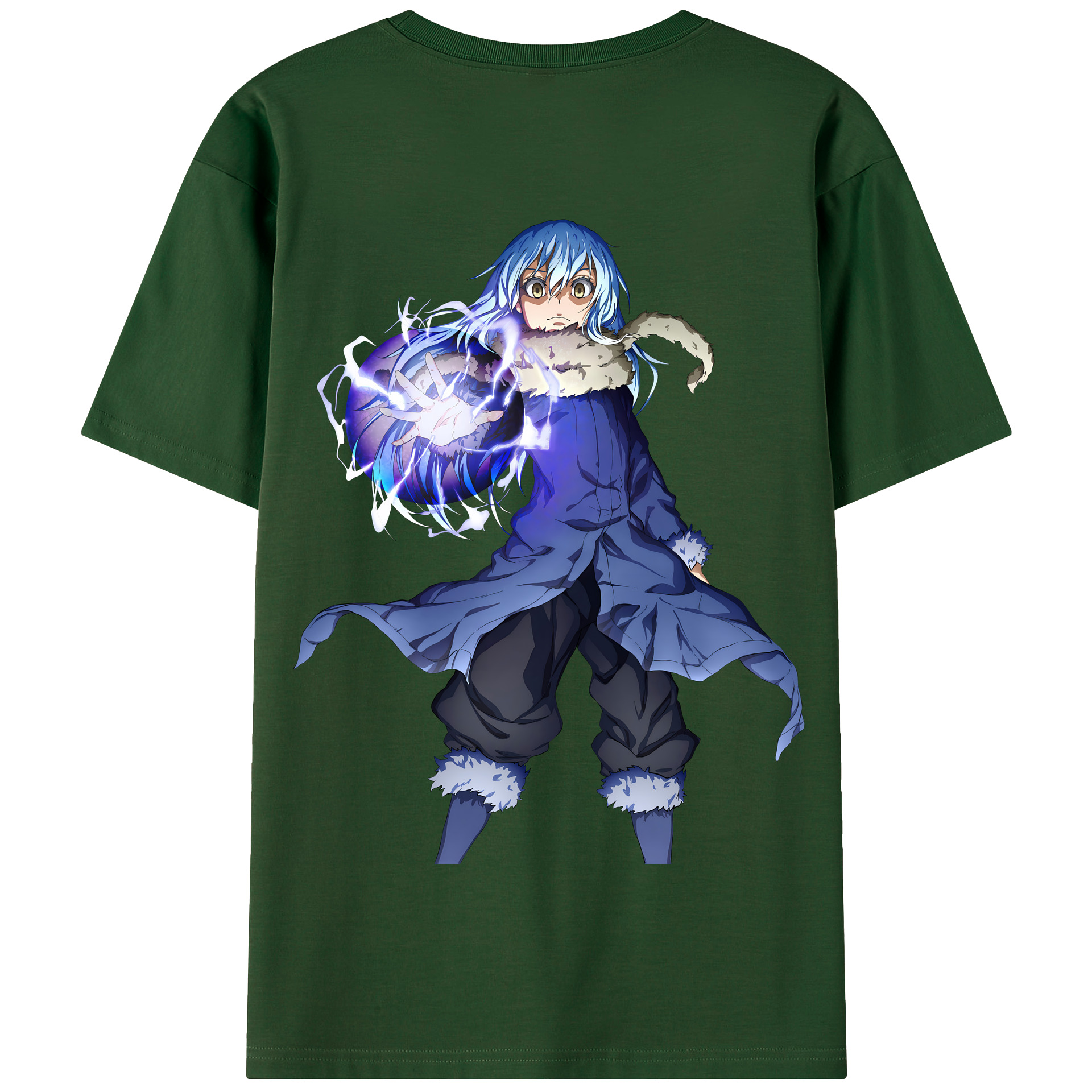 （画像用） 転スラ Regarding Reincarnated to Slime 綿100％半袖Tシャツ（背面プリント）